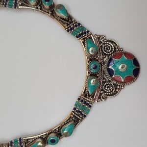 NWOT TIBETAN SILVER HANDCRAFTED BEADED NECKLACE